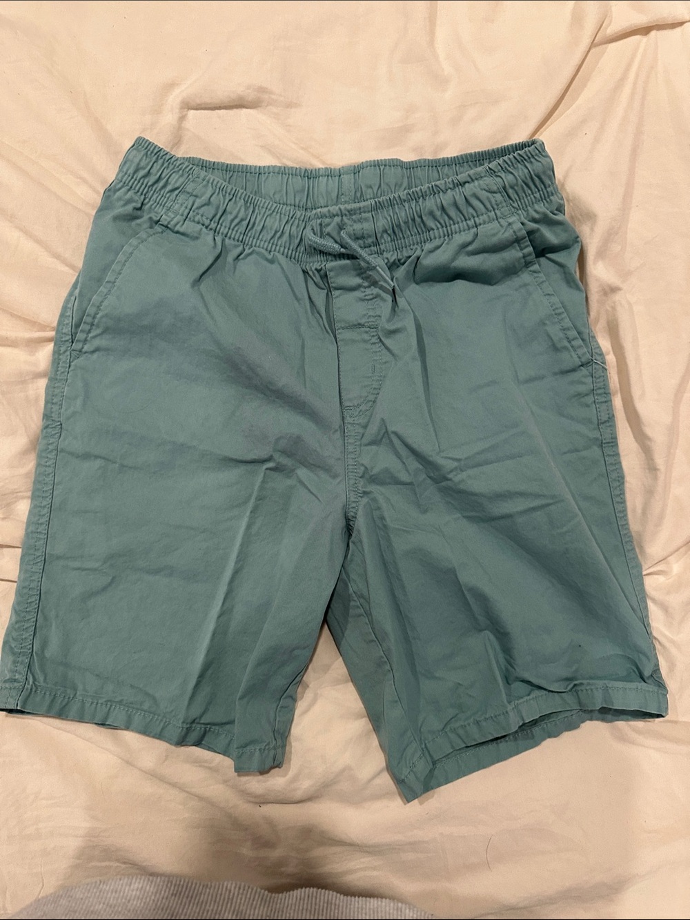 Cat & Jack Men's Drawstring Athletic Shorts - Teal Green